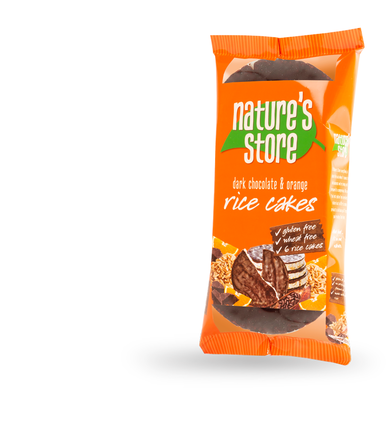 Dark Chocolate and Orange Rice Cakes